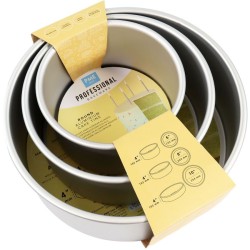 Set di 3 stampi rotondi per torte - H10 cm. n1