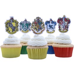 15 Cake Topper di Harry Potter - Stemma di Hogwarts. n1