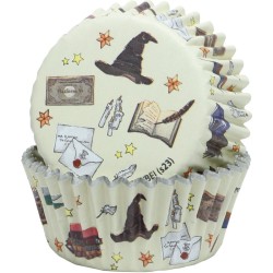 Kit 24 contenitori e decorazioni per cupcake Harry Potter - Hogwarts. n1