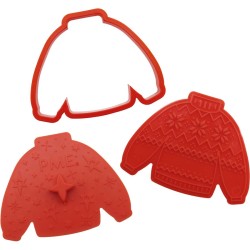 Set di 3 formine per biscotti con timbri - Natale accogliente. n2