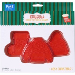 Set di 3 formine per biscotti con timbri - Natale accogliente. n5