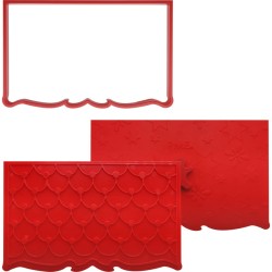 Set di 3 formine per biscotti con timbri - Casetta di Pan di Zenzero. n2