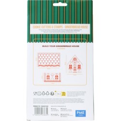 Set di 3 formine per biscotti con timbri - Casetta di Pan di Zenzero. n6