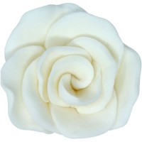 Rosa bianca (4 cm) - zucchero
