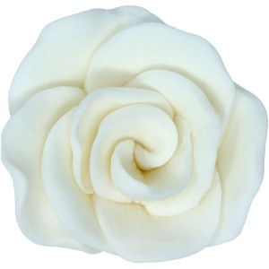 Rosa bianca (4 cm) - zucchero