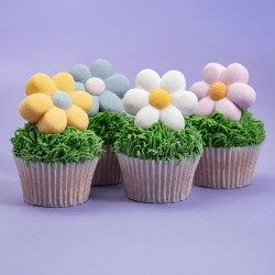 12 dolcetti di marshmallow - Fiori pastello. n�3
