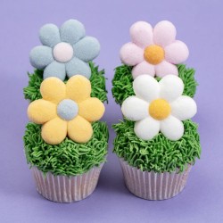 12 dolcetti di marshmallow - Fiori pastello. n�4