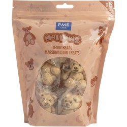12 dolcetti di marshmallow - Orsetto di peluche. n�1