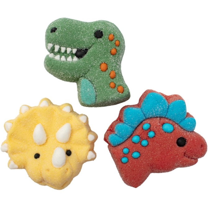 12 dolcetti di marshmallow a tema dinosauri 