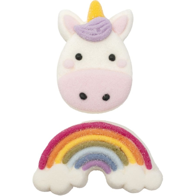 12 dolcetti di marshmallow - Unicorno magico 