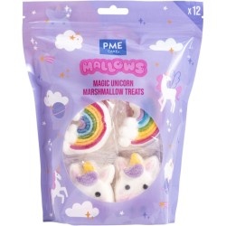 12 dolcetti di marshmallow - Unicorno magico. n�1