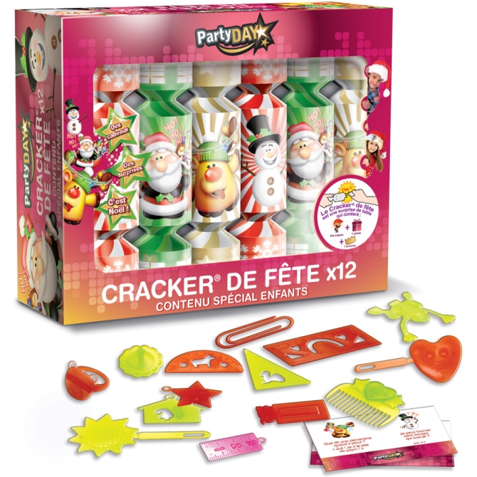 12 mini cracker di Natale per bambini 