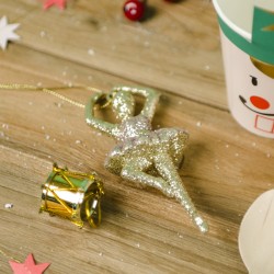 13 Mini Decorazioni da appendere di Natale Oro (2, 5 cm). n5