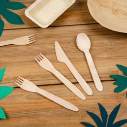 10 Cucchiai di legno - Biodegradabile. n3