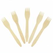 10 Forchette di legno - Biodegradabile