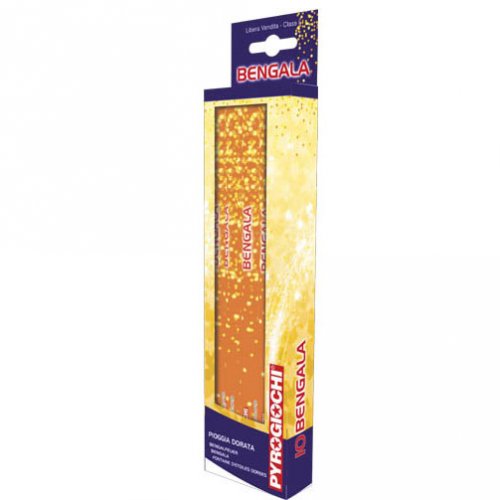 10 fuochi  Bengala Stelle d oro 