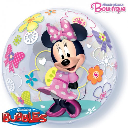 Palloncino Bubble piatto Minnie Flowers 