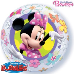 Palloncino Bubble piatto Minnie Flowers. n1