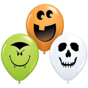 100 piccoli Palloncini Halloween (12 cm) 