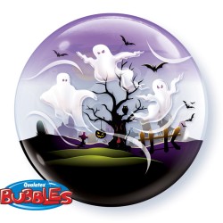 Palloncino Bubble piatto Halloween Fantasma. n1