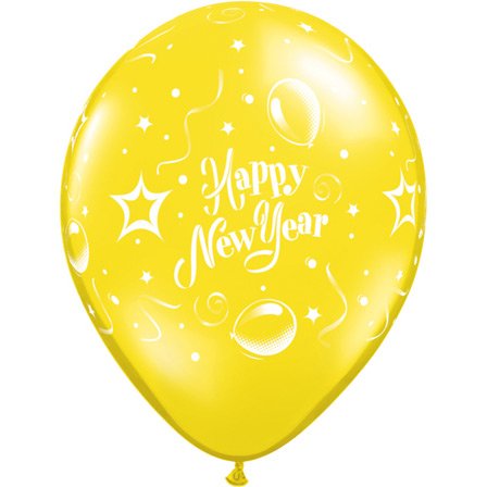 Lotto di 25 Palloncini Happy New Year 