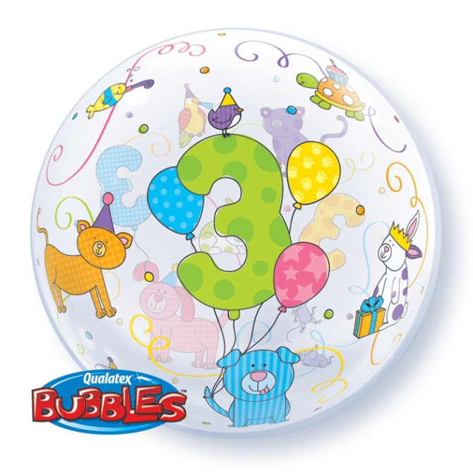 Palloncino Bubble piatto 3 Anni 