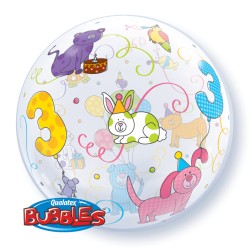 Palloncino Bubble piatto 3 Anni. n1