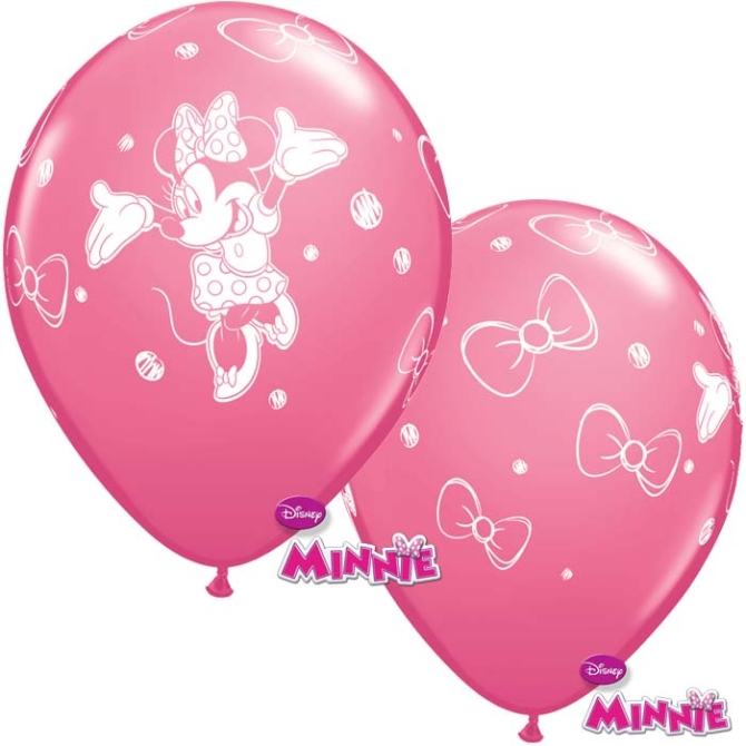 6 Palloncini Minnie Rosa 