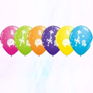 6 Palloncini Animali della giungla
