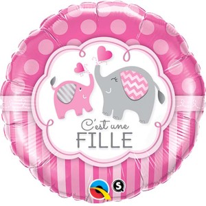 Palloncino piatto Elefante Bambina