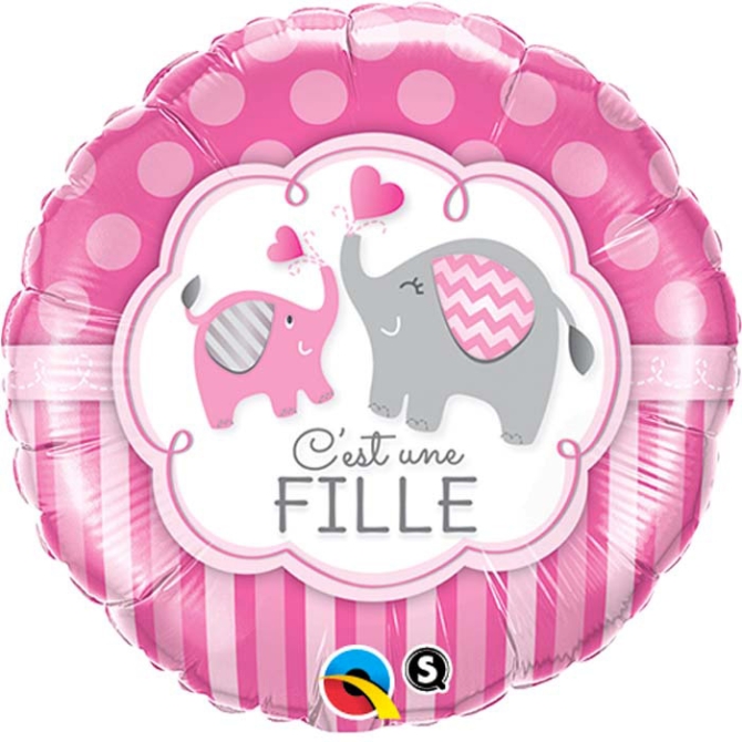 Palloncino piatto Elefante Bambina 