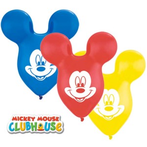 25 Palloncini Orecchie di Mickey Multicolori (38 cm)