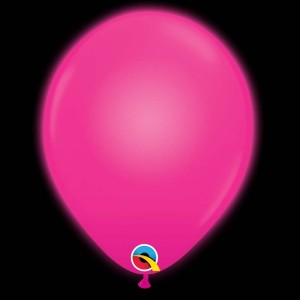 5 Palloncini rosa fucsia luminosi LED