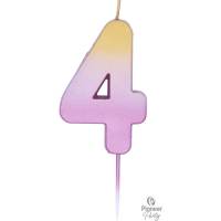 Candela oro rosa sfumato - Numero 4