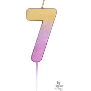 Candela oro rosa sfumato - Numero 7