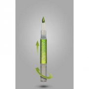Pennarello con punta a pennello per alimenti “Click Twist Brush” - Verde perlato