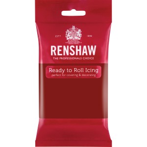 Pasta di zucchero Rosso ciliegia 250g Renshaw