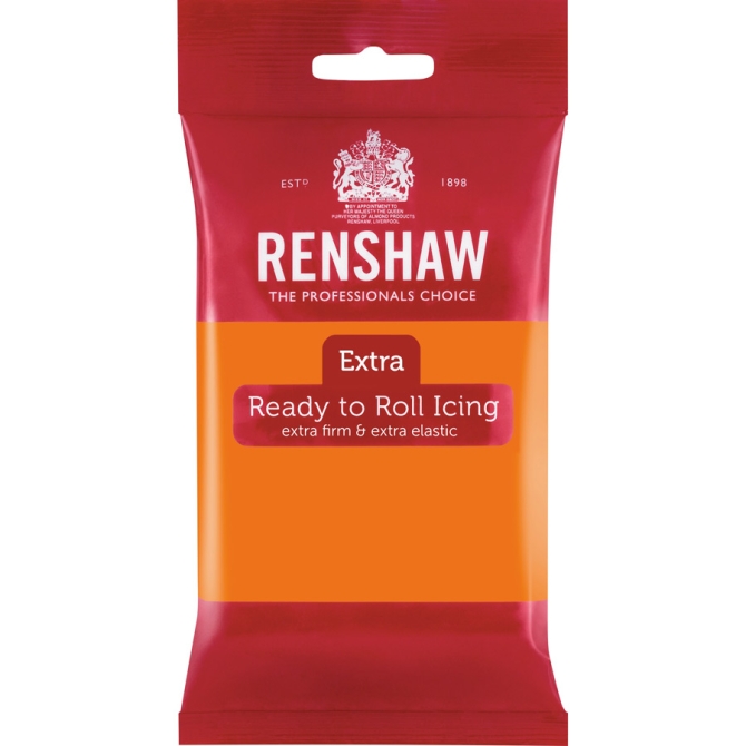 Pasta di zucchero extra Renshaw arancione 250g 
