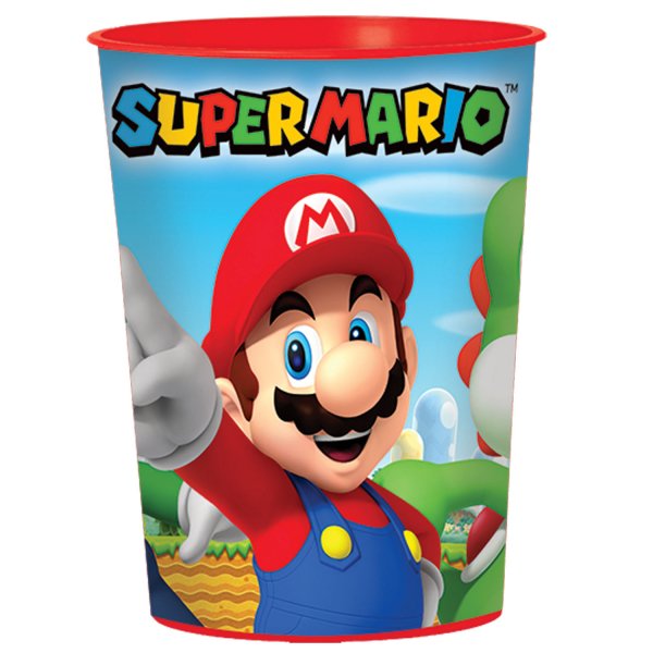 Bicchiere formato grande Mario (47 cl) - Plastica 