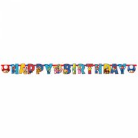 Contiene : 1 x Ghirlanda Happy Birthday Mario Party (1,90 m)