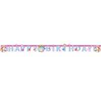 Contiene : 1 x Ghirlanda Happy Birthday unicorno arcobaleno