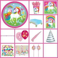 Party box Unicorno Rainbow formato Maxi