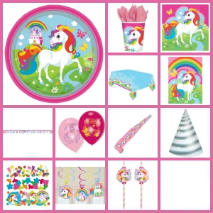 Party box Unicorno Rainbow formato Maxi