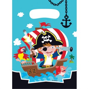 8 Sacchetti regalo Piccolo pirata e i suoi amici