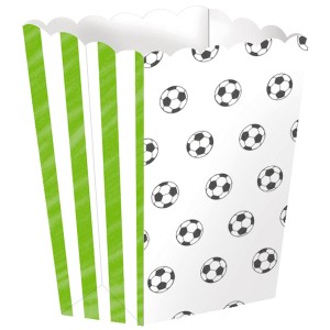 4 contenitori per popcorn Football Match