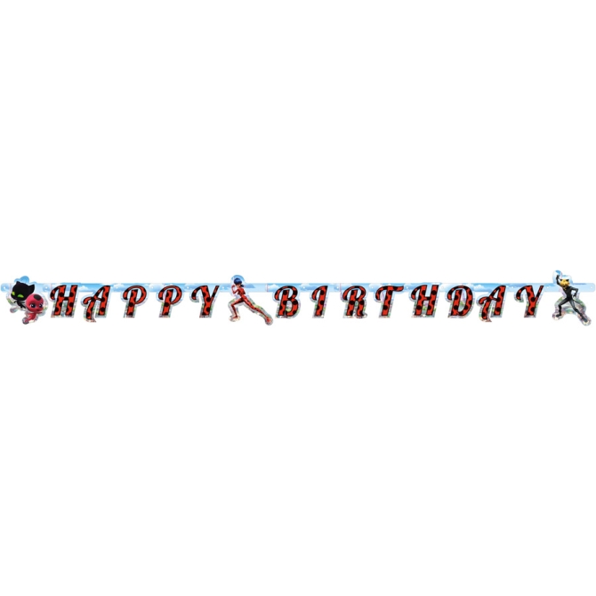 Ghirlanda Happy Birthday miracolosa (1, 80 m) 