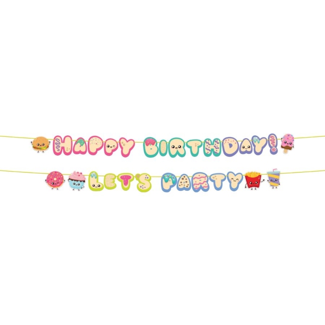Ghirlande di lettere per feste Kawaii