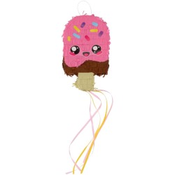 2 Mini-Piñata a strappo a tema ciambella e gelato, festa Kawaii. n°2