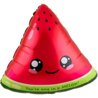 Palloncino in alluminio a elio Anguria Kawaii Party � 60 cm