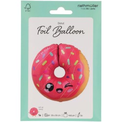 Palloncino in alluminio a elio Donut Kawaii Party – Ø59 cm. n°3